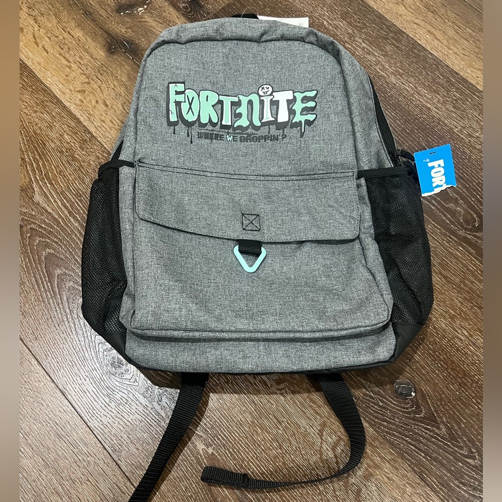 NWT Fortnite Backpack gray